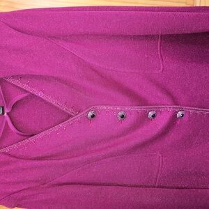 STUNNING Rasberry St. John Specialty Knit Evening Jacket With Matching Dress.